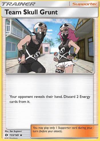 Carta Team Skull Grunt (133/149) do set Sol e Lua — Pokémon TCG | Bynx
