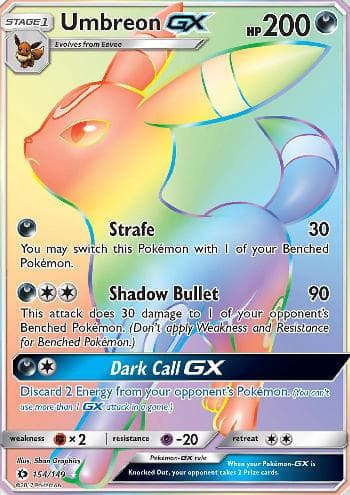 Umbreon-GX (154/149) — Sol e Lua