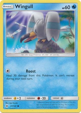 Carta Wingull (37/149) do set Sol e Lua — Pokémon TCG | Bynx