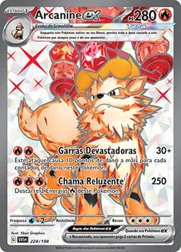 Carta Arcanine ex (224/198) do set Escarlate e Violeta — Pokémon TCG | Bynx