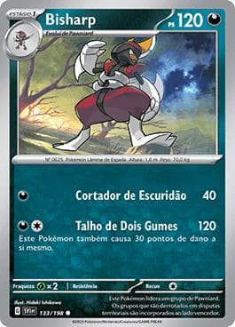 Carta Bisharp (133/198) do set Escarlate e Violeta — Pokémon TCG | Bynx