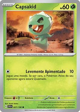 Carta Capsakid (027/198) do set Escarlate e Violeta — Pokémon TCG | Bynx