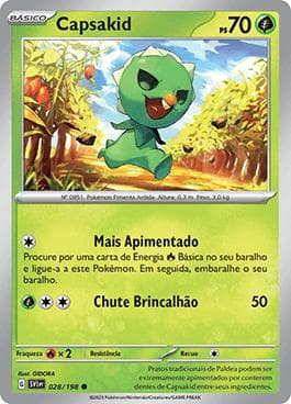 Carta Capsakid (028/198) do set Escarlate e Violeta — Pokémon TCG | Bynx