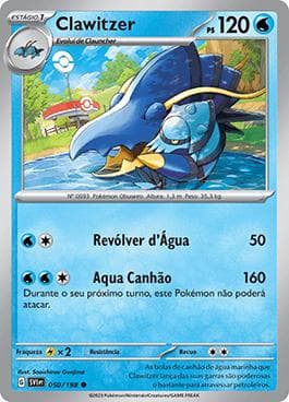 Carta Clawitzer (050/198) do set Escarlate e Violeta — Pokémon TCG | Bynx