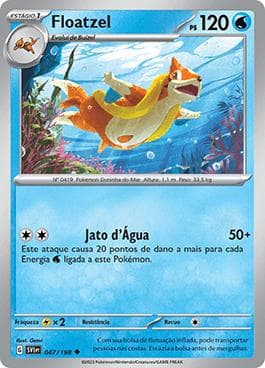 Carta Floatzel (047/198) do set Escarlate e Violeta — Pokémon TCG | Bynx