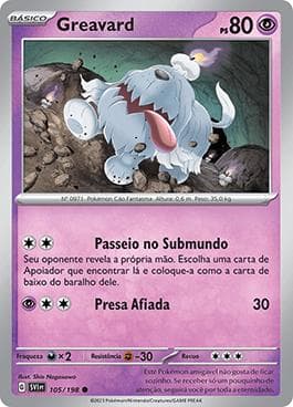 Carta Greavard (105/198) do set Escarlate e Violeta — Pokémon TCG | Bynx