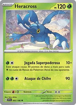 Carta Heracross (002/198) do set Escarlate e Violeta — Pokémon TCG | Bynx