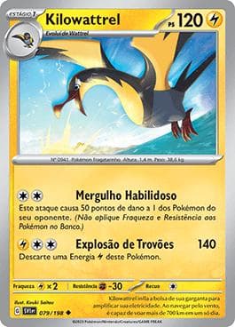 Carta Kilowattrel (079/198) do set Escarlate e Violeta — Pokémon TCG | Bynx
