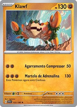 Carta Klawf (122/198) do set Escarlate e Violeta — Pokémon TCG | Bynx