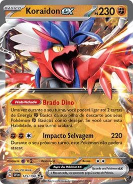 Carta Koraidon ex (125/198) do set Escarlate e Violeta — Pokémon TCG | Bynx