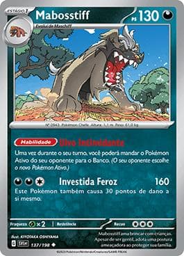 Carta Mabosstiff (137/198) do set Escarlate e Violeta — Pokémon TCG | Bynx