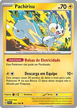 Carta Pachirisu (068/198) do set Escarlate e Violeta — Pokémon TCG | Bynx