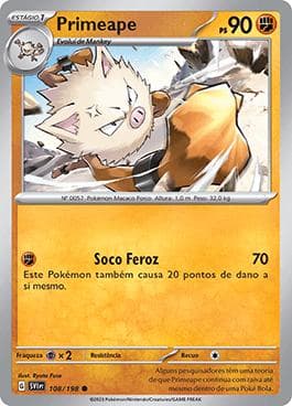 Carta Primeape (108/198) do set Escarlate e Violeta — Pokémon TCG | Bynx