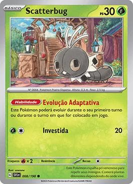 Carta Scatterbug (008/198) do set Escarlate e Violeta — Pokémon TCG | Bynx