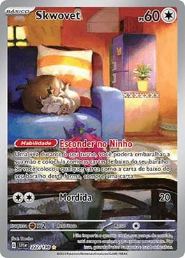Carta Skwovet (222/198) do set Escarlate e Violeta — Pokémon TCG | Bynx