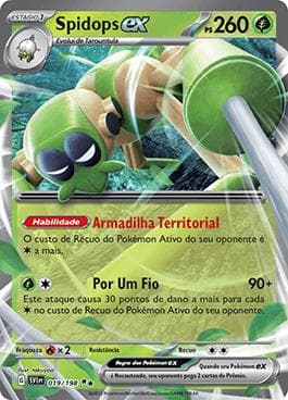 Carta Spidops ex (019/198) do set Escarlate e Violeta — Pokémon TCG | Bynx