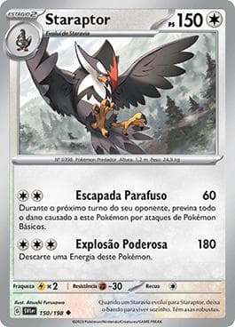 Carta Staraptor (150/198) do set Escarlate e Violeta — Pokémon TCG | Bynx