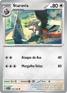 Carta Staravia (149/198) do set Escarlate e Violeta — Pokémon TCG | Bynx