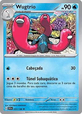 Carta Wugtrio (057/198) do set Escarlate e Violeta — Pokémon TCG | Bynx