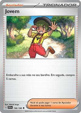 Carta Youngster (198/198) do set Escarlate e Violeta — Pokémon TCG | Bynx