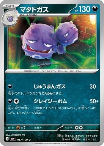 Weezing (057/100) — Battle Partners (JP)