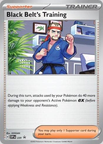 Carta Black Belt's Training 220/215 do set Escarlate e Violeta Promos — Pokémon TCG | Bynx