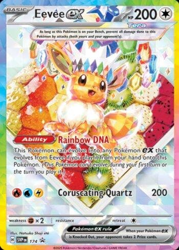 Eevee ex 174 — Escarlate e Violeta Promos