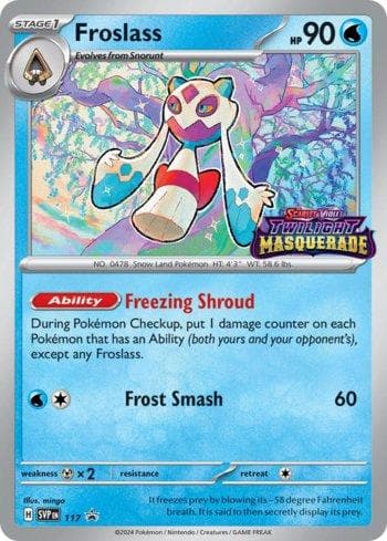 Carta Froslass 117/215 do set Escarlate e Violeta Promos — Pokémon TCG | Bynx