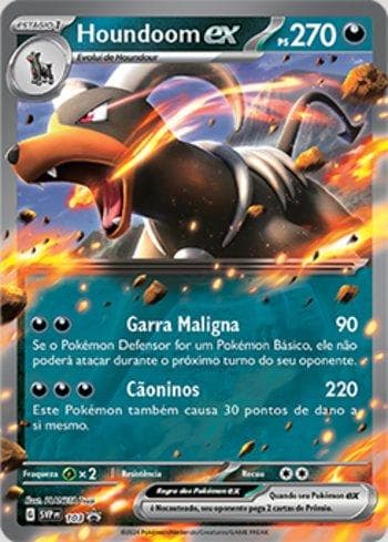 Carta Houndoom ex 103/215 do set Escarlate e Violeta Promos — Pokémon TCG | Bynx