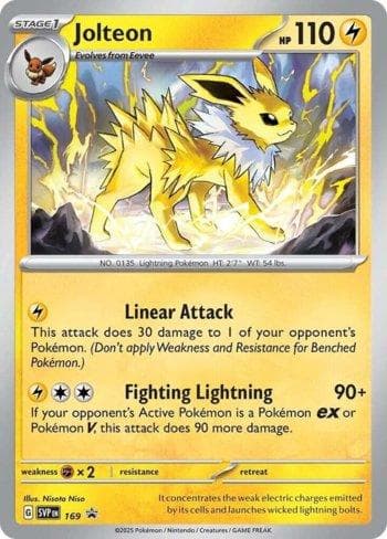 Carta Jolteon 169/215 do set Escarlate e Violeta Promos — Pokémon TCG | Bynx