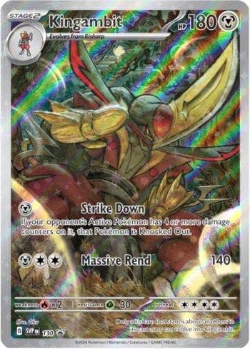 Carta Kingambit 130/215 do set Escarlate e Violeta Promos — Pokémon TCG | Bynx