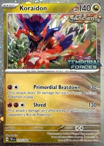 Koraidon (Temporal Forces Stamped) 119b — Escarlate e Violeta Promos