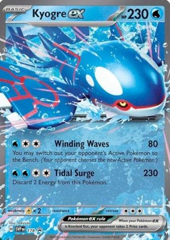 Kyogre ex 178 — Escarlate e Violeta Promos