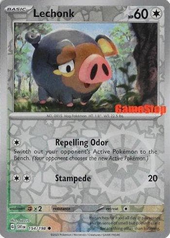 Carta Lechonk (GameStop) 154c/215 do set Escarlate e Violeta Promos — Pokémon TCG | Bynx
