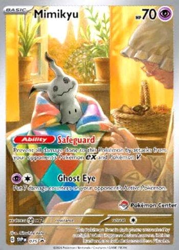 Mimikyu (Pokemon Center Exclusive) 075b — Escarlate e Violeta Promos