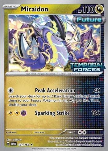 Miraidon (Temporal Forces Stamped) 121b — Escarlate e Violeta Promos