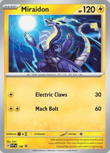 Carta Miraidon 148/215 do set Escarlate e Violeta Promos — Pokémon TCG | Bynx