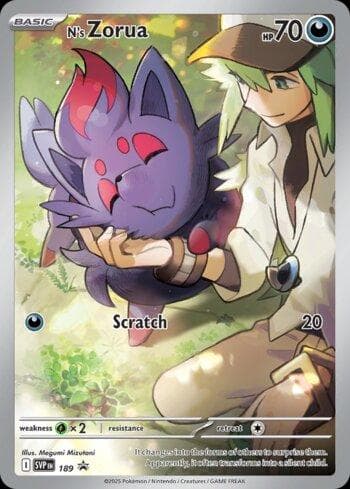 Carta N's Zorua 189/215 do set Escarlate e Violeta Promos — Pokémon TCG | Bynx