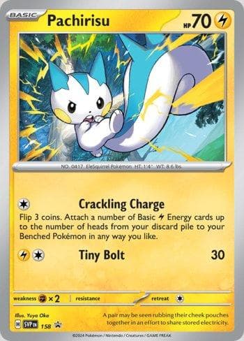 Carta Pachirisu 158/215 do set Escarlate e Violeta Promos — Pokémon TCG | Bynx