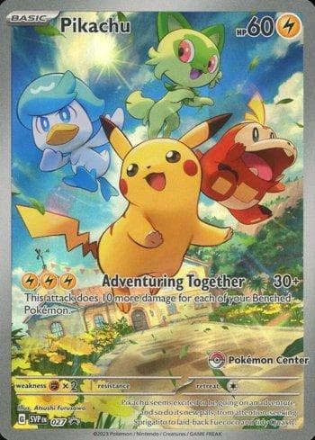 Carta Pikachu (Pokemon Center Exclusive) 027b/215 do set Escarlate e Violeta Promos — Pokémon TCG | Bynx