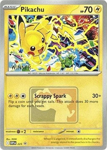 Pikachu (World Championships 2025)(Winner) 225b — Escarlate e Violeta Promos