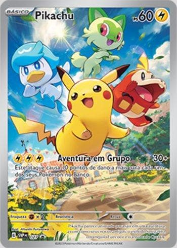 Carta Pikachu 027/215 do set Escarlate e Violeta Promos — Pokémon TCG | Bynx