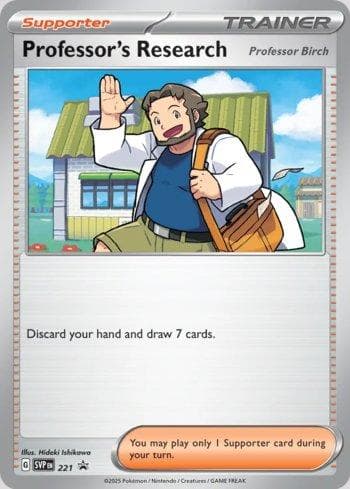 Carta Professor's Research: Professor Birch 221/215 do set Escarlate e Violeta Promos — Pokémon TCG | Bynx