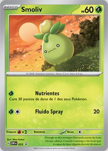 Carta Smoliv 023/215 do set Escarlate e Violeta Promos — Pokémon TCG | Bynx