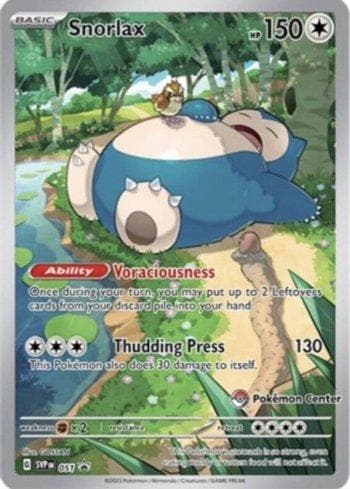 Snorlax (Pokemon Center Exclusive) 051b — Escarlate e Violeta Promos