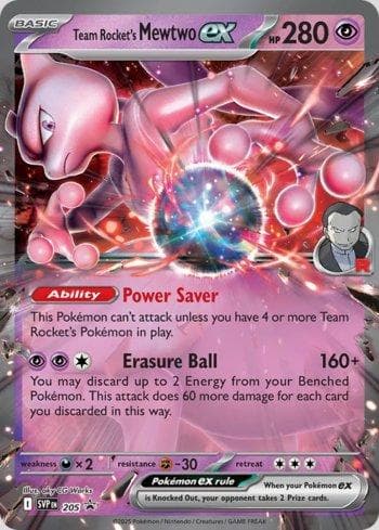 Team Rocket's Mewtwo ex 205 — Escarlate e Violeta Promos