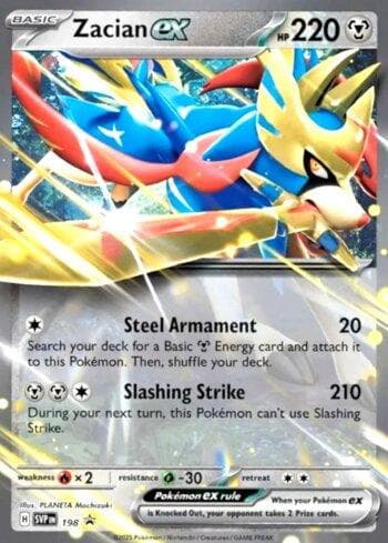 Zacian ex 198 — Escarlate e Violeta Promos