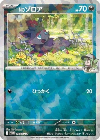 Carta N's Zorua do set Escarlate e Violeta Promos (JP) — Pokémon TCG | Bynx
