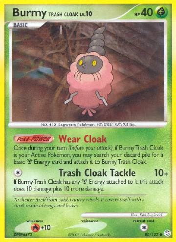 Carta Burmy Trash Cloak (80/132) do set Maravilhas Secretas — Pokémon TCG | Bynx