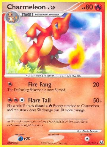 Carta Charmeleon (46/132) do set Maravilhas Secretas — Pokémon TCG | Bynx